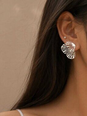 925 Sterling Silver Butterfly Wings Jacket Stud Earrings (Silver or Gold)